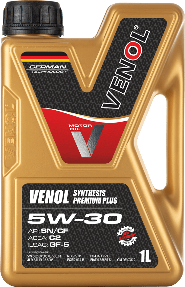 OLEJ_SILNIKOWY VENOL SYNTHESIS PREMIUM PLUS SN CF 5W30 C2 1L